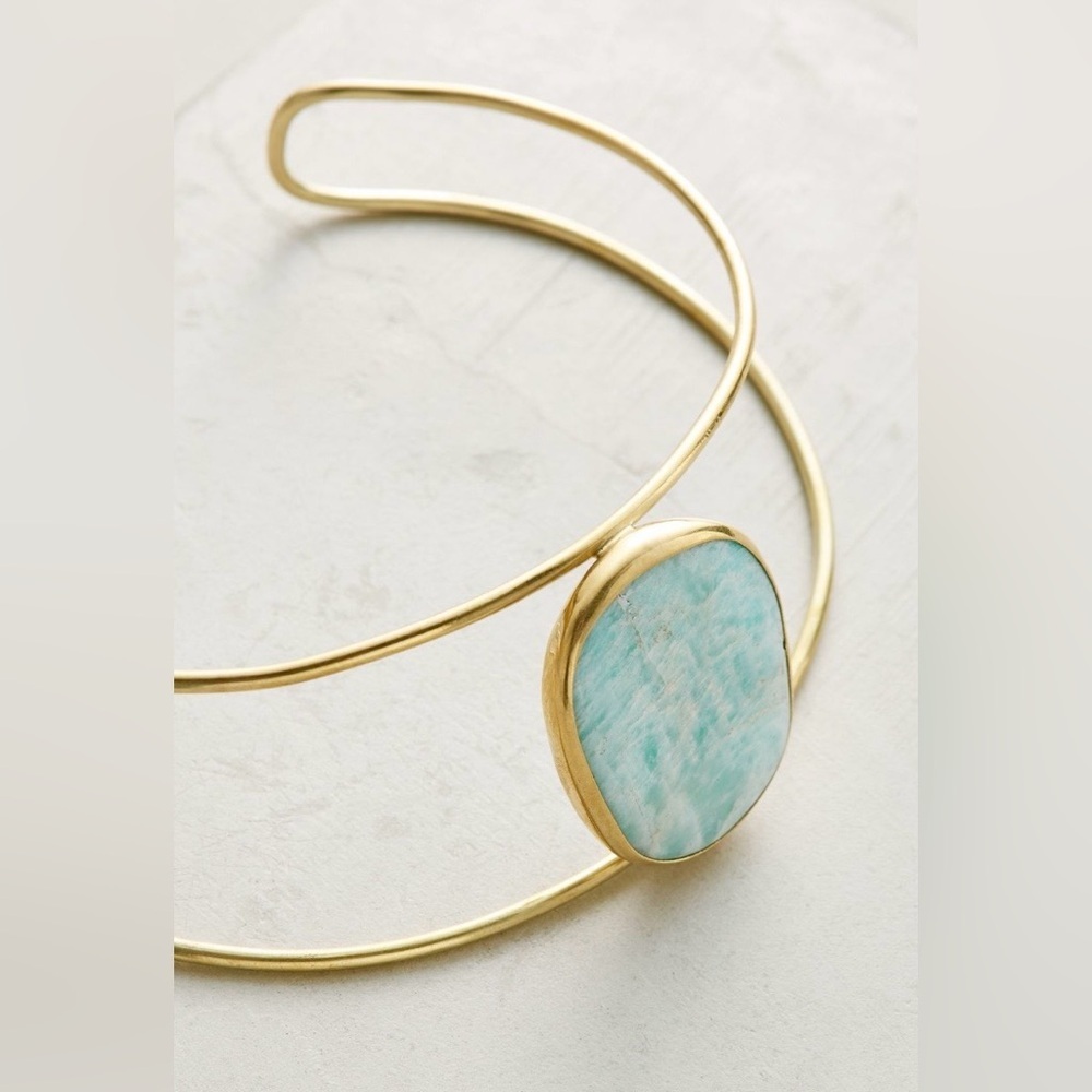 Lena Bernard Cosima Choker Necklace NWT Rare Mint Quartz Statement